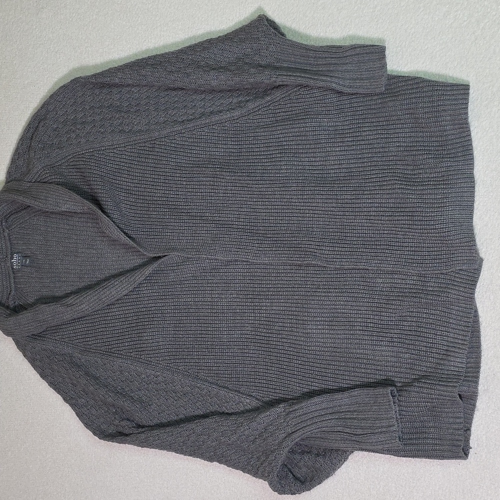 Soho Jeans Cardigan  Women's XL Open Front Long Sleeve Grey